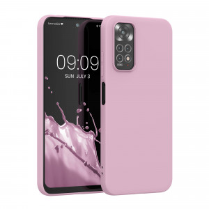 Husa kwmobile pentru Xiaomi Redmi Note 11/Redmi Note 11S, Silicon, Roz, 57368.10 - Img 1