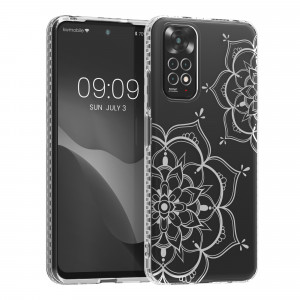 Husa Kwmobile pentru Xiaomi Redmi Note 11/Redmi Note 11s, Silicon, Transparent/Argintiu, 57822.03 - Img 1