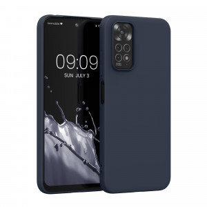 Husa Kwmobile pentru Xiaomi Redmi Note 11/Redmi Note 11s, Silicon, Albastru, 57368.186 - Img 1
