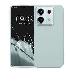 Husa Kwmobile pentru Xiaomi Redmi Note 13 Pro 5G/Poco X6, Verde deschis, Silicon, KWM000020LF005C - Img 2