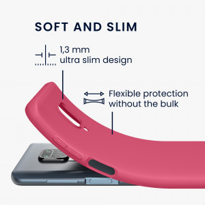 Husa Kwmobile pentru Xiaomi Redmi Note 9S/Redmi Note 9 Pro/Redmi Note 9 Pro Max, Silicon, Roz, 52140.238 - Img 3