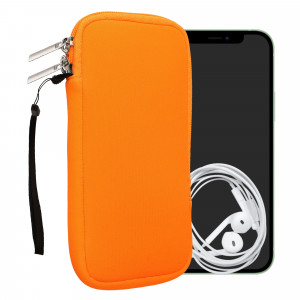 Husa Kwmobile Universala XXL - 7", Neopren, Portocaliu, 46188.5.69 - Img 1
