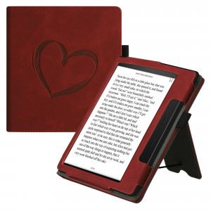 Husa pentru Amazon Kindle Oasis 10, Kwmobile, Rosu, Piele ecologica, 59393.01 - Img 1