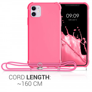 Husa pentru Apple iPhone 11, Silicon, Roz, 53838.77, kwmobile - Img 4