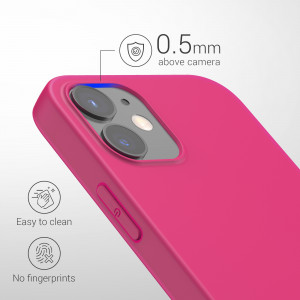 Husa pentru Apple iPhone 12 / iPhone 12 Pro, Silicon, Roz, 53939.77 - Img 4