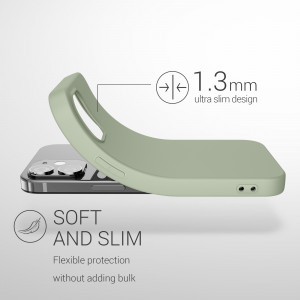 Husa pentru Apple iPhone 12 / iPhone 12 Pro, Silicon, Verde, 53938.172, kwmobile - Img 3