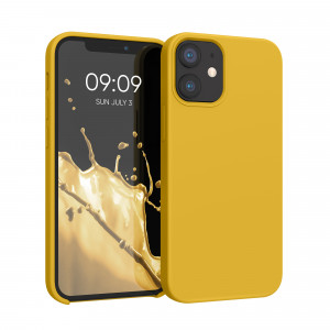 Husa pentru Apple iPhone 12 Mini, Silicon, Galben, 52640.143 - Img 1