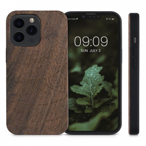 Husa pentru Apple iPhone 13 Pro, Lemn, Maro, 55967.07, kwmobile - Img 2