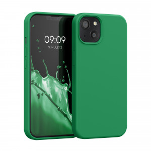 Husa pentru Apple iPhone 13, Silicon, Verde, 55878.227, kwmobile - Img 1