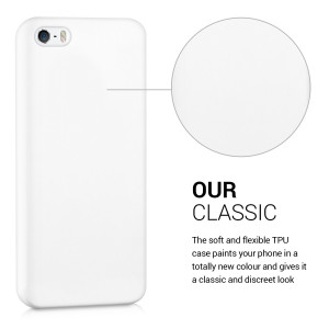 Husa pentru Apple iPhone 5 / iPhone 5s / iPhone SE, Silicon, Alb, 33098.02 - Img 4
