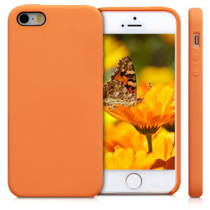 Husa pentru Apple iPhone 5 / iPhone 5s / iPhone SE, Silicon, Portocaliu, 42766.150 - Img 2