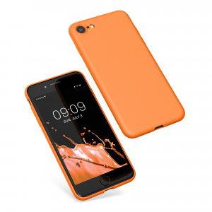 Husa pentru Apple iPhone 8 / iPhone 7 / iPhone SE 2, Silicon, Portocaliu, 49979.150, kwmobile - Img 2