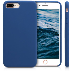 Husa pentru Apple iPhone 8 Plus / iPhone 7 Plus, Silicon, Albastru, 40842.116 - Img 2