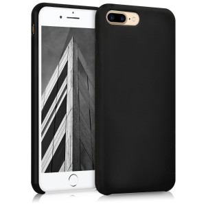 Husa pentru Apple iPhone 8 Plus / iPhone 7 Plus, Silicon, Negru, 40842.01 - Img 1