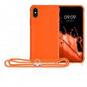 Husa pentru Apple iPhone X / iPhone XS, Silicon, Portocaliu, 49915.150, kwmobile - Img 8