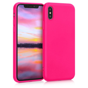 Husa pentru Apple iPhone X / iPhone XS, Silicon, Roz, 49982.77 - Img 1