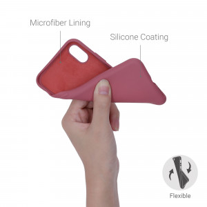 Husa pentru Apple iPhone X / iPhone XS, Silicon, Roz, 52975.167 - Img 4