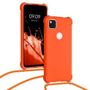 Husa pentru Google Pixel 4a, Silicon, Portocaliu, 53842.150 - Img 5