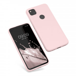 Husa pentru Google Pixel 4a, Silicon, Roz, 52622.225, kwmobile - Img 2