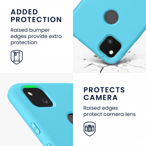 Husa pentru Google Pixel 4a, Silicon, Verde, 52622.223, kwmobile - Img 4