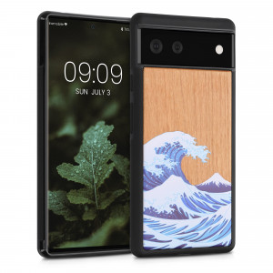Husa pentru Google Pixel 6, Lemn, Multicolor, 56784.06, kwmobile - Img 1