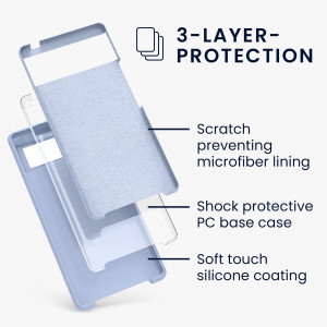 Husa pentru Google Pixel 6, Silicon, Albastru, 55480.58, kwmobile - Img 3