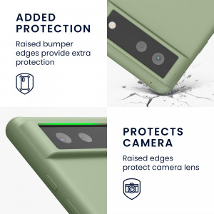 Husa pentru Google Pixel 6, Silicon, Verde, 55480.172, kwmobile - Img 4