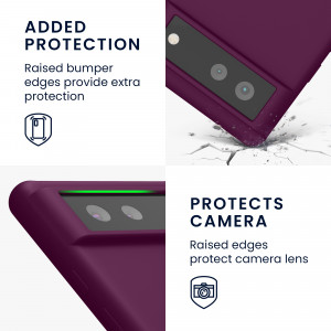 Husa pentru Google Pixel 6, Silicon, Violet, 55480.187, kwmobile - Img 4