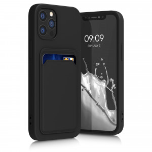 Husa pentru iPhone 12 / iPhone 12 Pro, Silicon, Negru, 55112.01 - Img 1