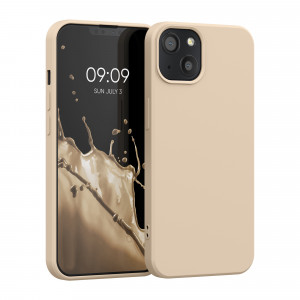 Husa pentru iPhone 13, Silicon, Crem, 55948.154 - Img 1