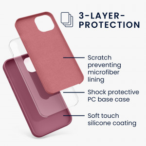 Husa pentru iPhone 13, Silicon, Roz, 55878.167 - Img 3
