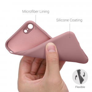 Husa pentru iPhone 8 / iPhone 7 / iPhone SE 2, Silicon, Roz, 49979.193 - Img 4