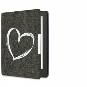 Husa pentru Kobo Aura H2O Edition 2, Textil, Gri, kwmobile, 49111.04 - Img 8