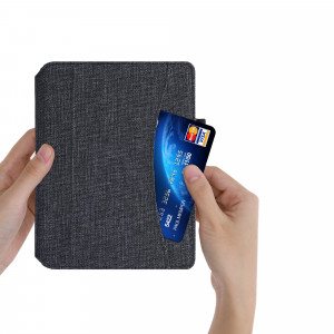 Husa pentru Kobo Aura H2O Edition 2, Textil, Gri, kwmobile, 54137.19 - Img 8