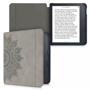 Husa pentru Kobo Libra 2, Piele ecologica, Gri, kwmobile, 56579.04 - Img 2