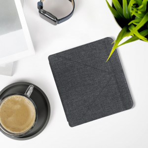 Husa pentru Kobo Libra 2, Textil, Gri, kwmobile, 56582.19 - Img 3