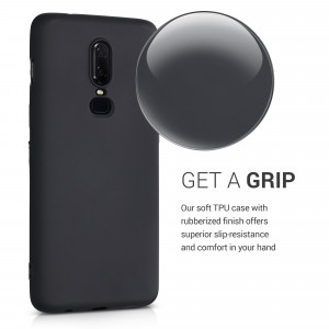 Husa pentru OnePlus 6, Silicon, Negru, 55346.01, kwmobile - Img 5