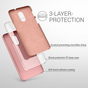 Husa pentru OnePlus 6T, Silicon, Roz, 46316.193, kwmobile - Img 3