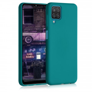Husa pentru Samsung Galaxy A12, Silicon, Verde, 54048.57 - Img 1