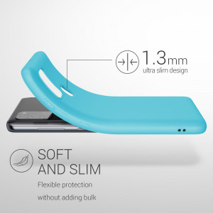 Husa pentru Samsung Galaxy A21s, Silicon, Albastru, 52494.205 - Img 3