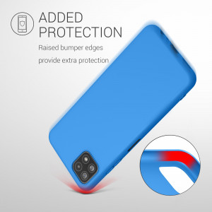 Husa pentru Samsung Galaxy A22 5G, Silicon, Albastru, 55245.157, kwmobile - Img 7