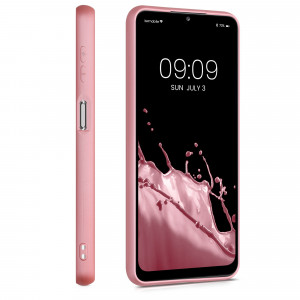 Husa pentru Samsung Galaxy A32 5G, Silicon, Rose Gold, 54329.31 - Img 5