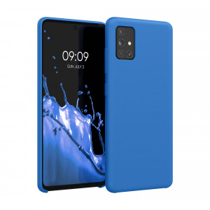 Husa pentru Samsung Galaxy A51, Silicon, Albastru, 51197.189 - Img 1