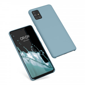 Husa pentru Samsung Galaxy A51, Silicon, Albastru, 51197.206 - Img 2