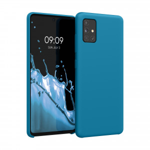 Husa pentru Samsung Galaxy A51, Silicon, Albastru, 51197.224, kwmobile - Img 1