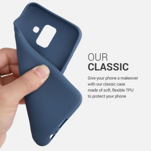 Husa pentru Samsung Galaxy A6 (2018), Silicon, Albastru, 45247.116 - Img 4