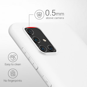 Husa pentru Samsung Galaxy A71, Silicon, Alb, 51208.48 - Img 4