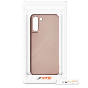 Husa pentru Samsung Galaxy S21 Plus, Silicon, Rose Gold, 54067.31 - Img 7