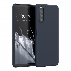 Husa pentru Sony Xperia 10 III, Silicon, Albastru, 54754.186, kwmobile - Img 1