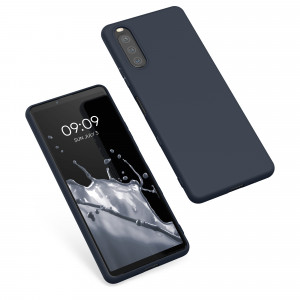 Husa pentru Sony Xperia 10 III, Silicon, Albastru, 54754.186, kwmobile - Img 2